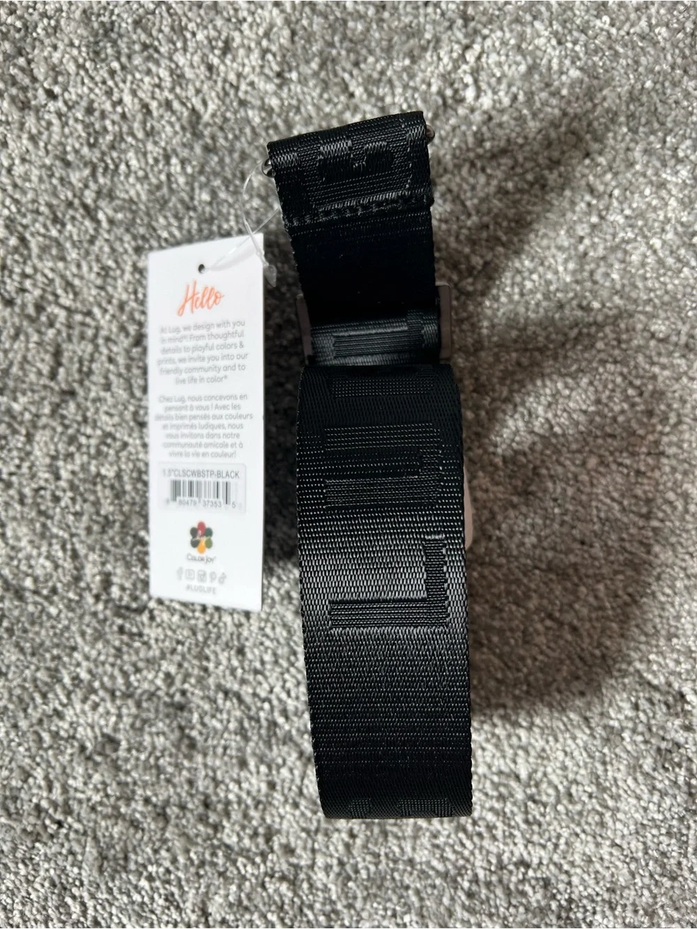 Lug Flounce cloud go black NWT includes two straps